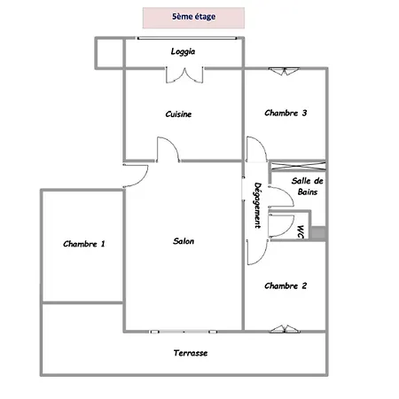 Apartment Climatise & Wifi 4 Pieces 110 M & Terrasse Vue Pour 4 Pers